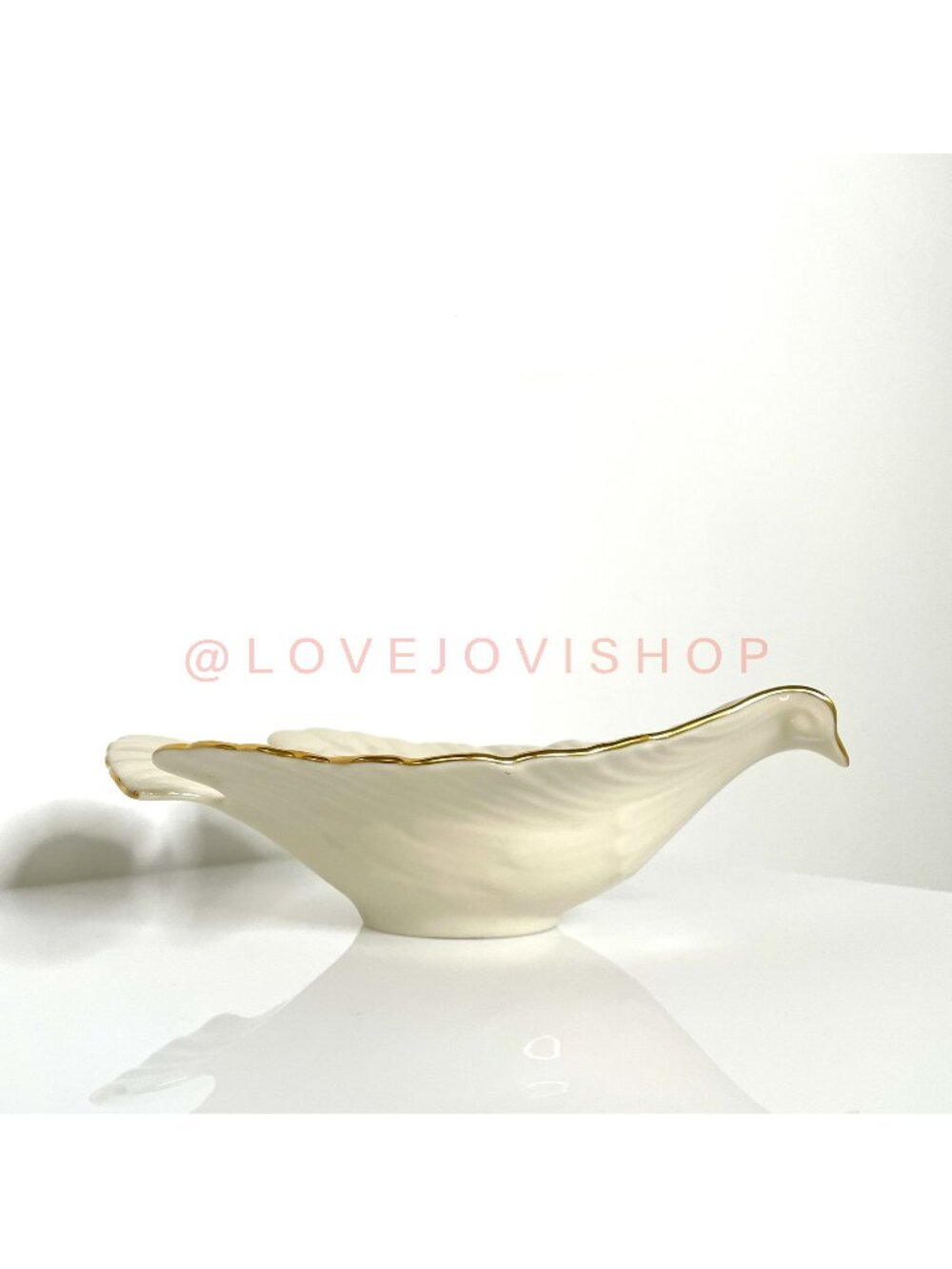 Spring | Lenox Dove Shaped Candy Dish or Trinket Bowl | Safe for Servingware